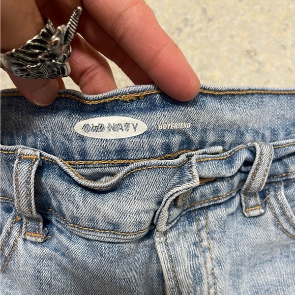 EUC Women’s Size 0 (26” Waist) Old Navy Cut-off Denim Shorts Stone Washed Blue - Picture 6 of 11